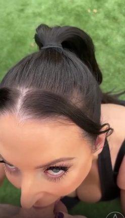 OnlyFans +Angela White+ – Backyard Yoga BJ