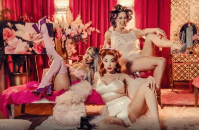 NEW OnlyFans +Cherie DeVille+ Little Puck+ Luna Luxe+ Double Vag Pinup Orgy